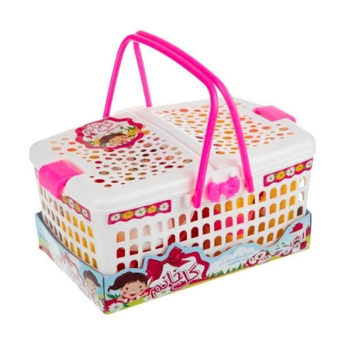 اسباب بازی سبد پیک نیک گل خانم سایز بزرگ