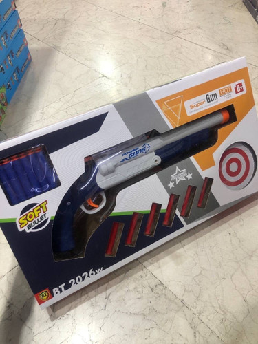 تفنگ شاتگان پوکه پران تیر اسفنجی بزرگ