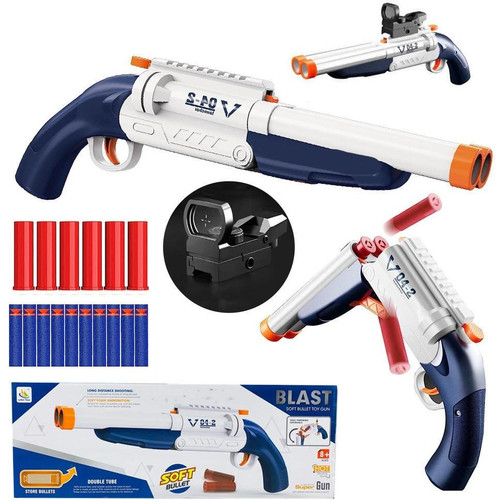 تفنگ پوکه پران تیر اسفنجی دولول خارجی مدل 9950